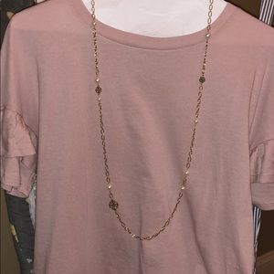 Tory Burch gold and pearl necklace